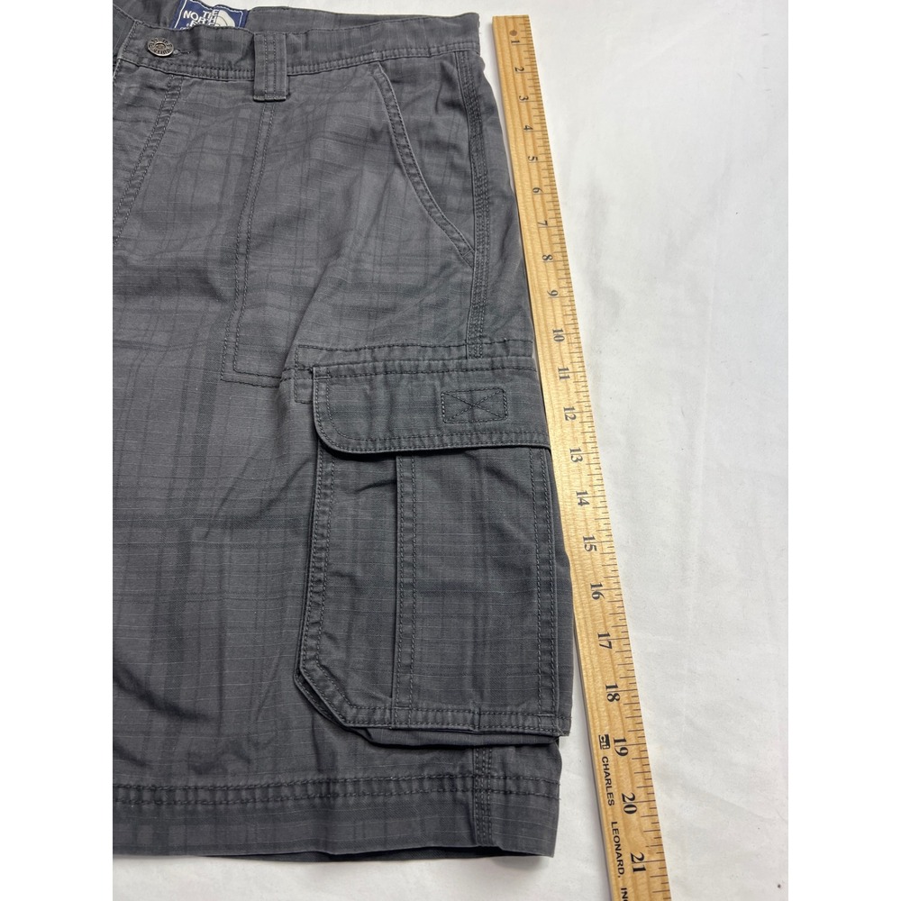The North Face Cargo Shorts Mens 34 Gray Plaid Hiking Outdoor Gorpcore A15 - Picture 4 of 16